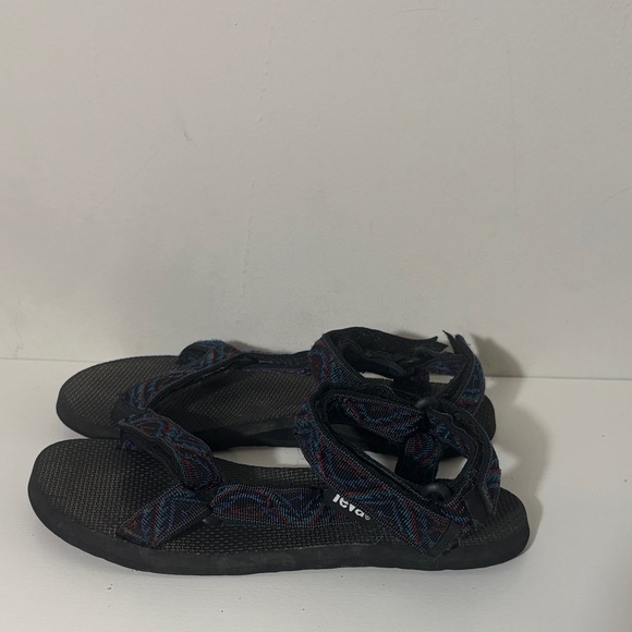 Teva Black and Blue Patterned Sandals - Picture 4 of 5